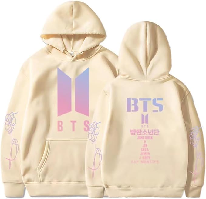 BTS Unisex Hoodie Sweatshirt | Casual Cosplay Jacket Top for Fans
