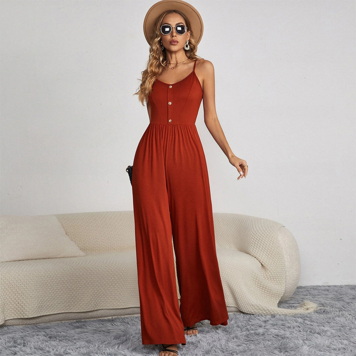 Romy - Comfortable Cotton Jumpsuit