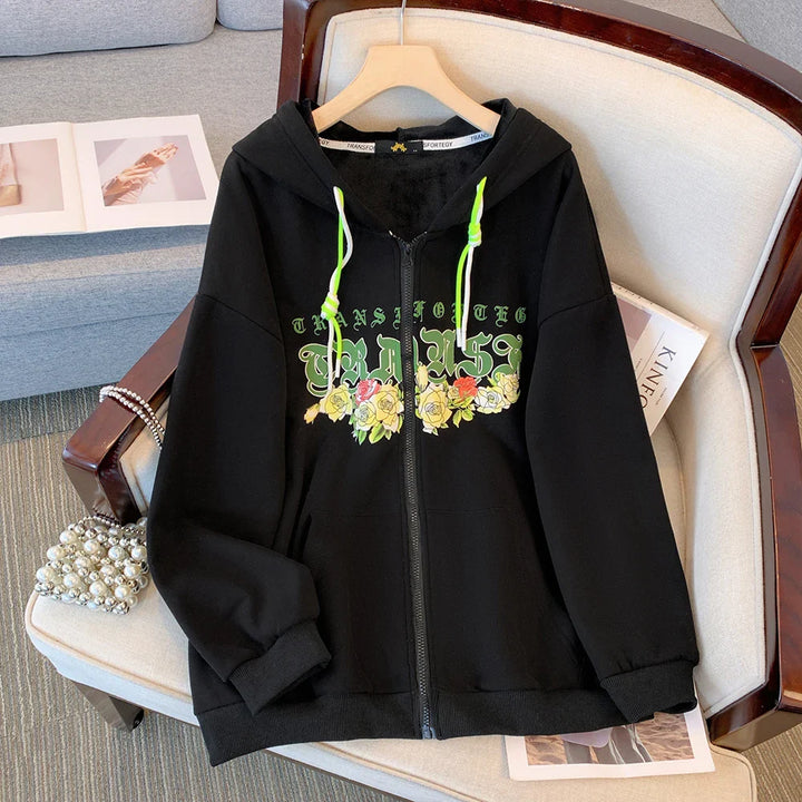Isabella - Plus-Size Women's Fleece-Lined Hoodie