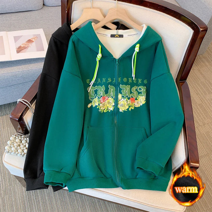 Isabella - Plus-Size Women's Fleece-Lined Hoodie