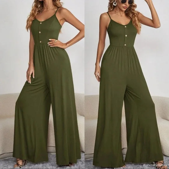 Romy - Comfortable Cotton Jumpsuit