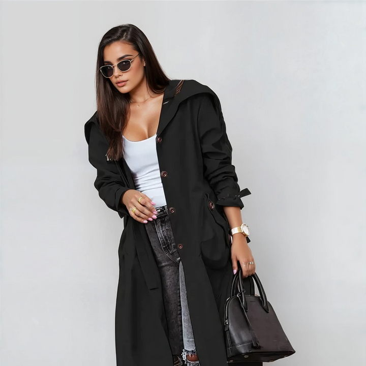 Tomaxo – Classic Trench Coat for Effortless Elegance