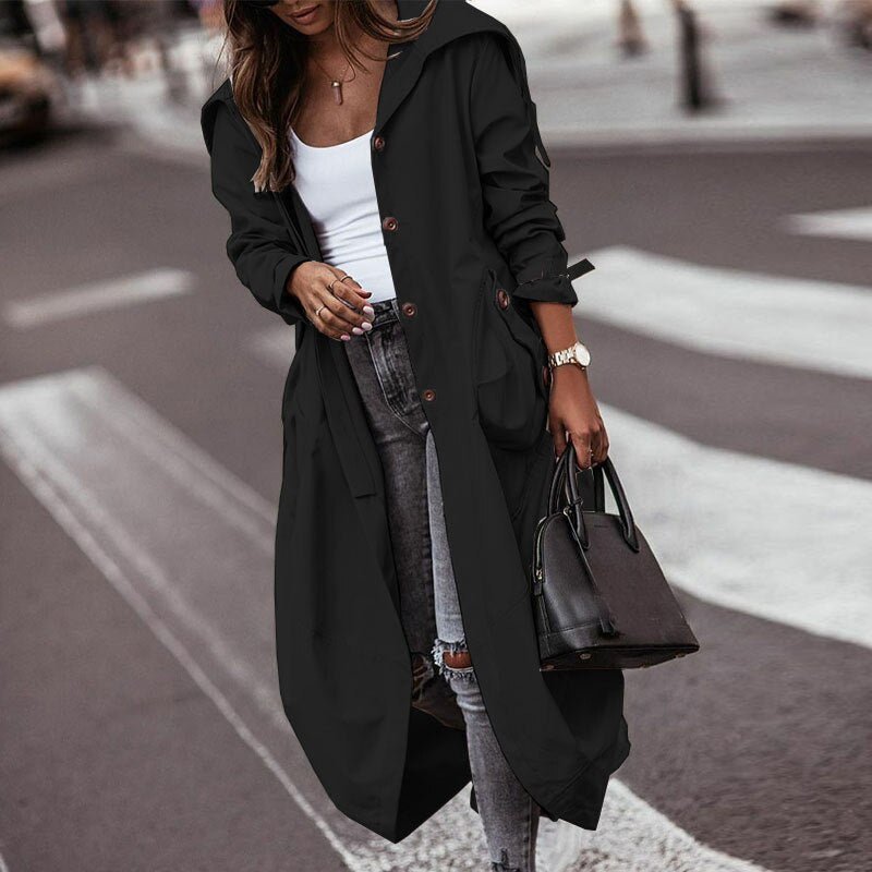 Tomaxo – Classic Trench Coat for Effortless Elegance